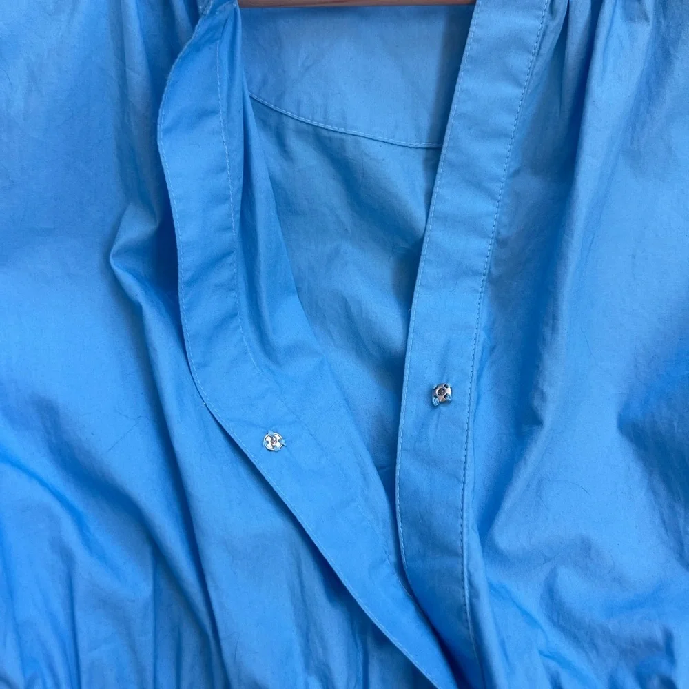 Quince Blue Organic Cotton Short Sleeve Sundress - Picture 7 of 7